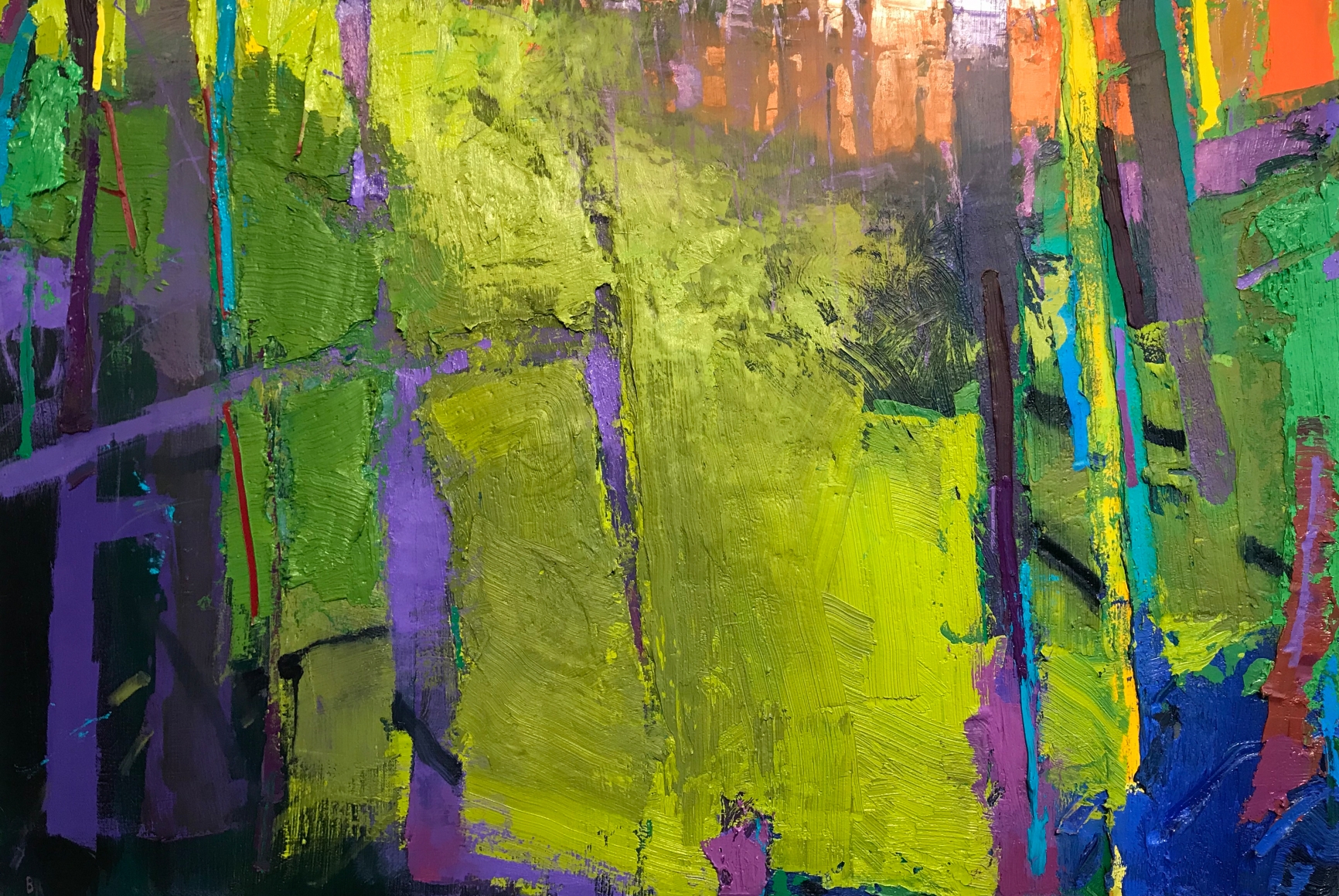 brian rutenberg, Wayward Eye, 2018, oil on linen, 34 x 50 inches
