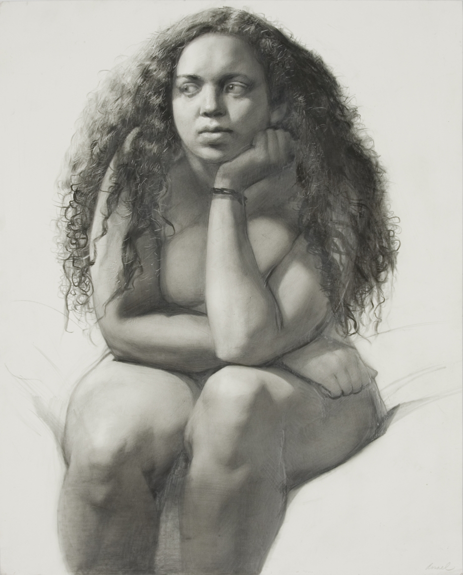 Steven Assael Ariel, 2017, crayon and graphite on paper, 14 3/8 x 11 5/8 inches
