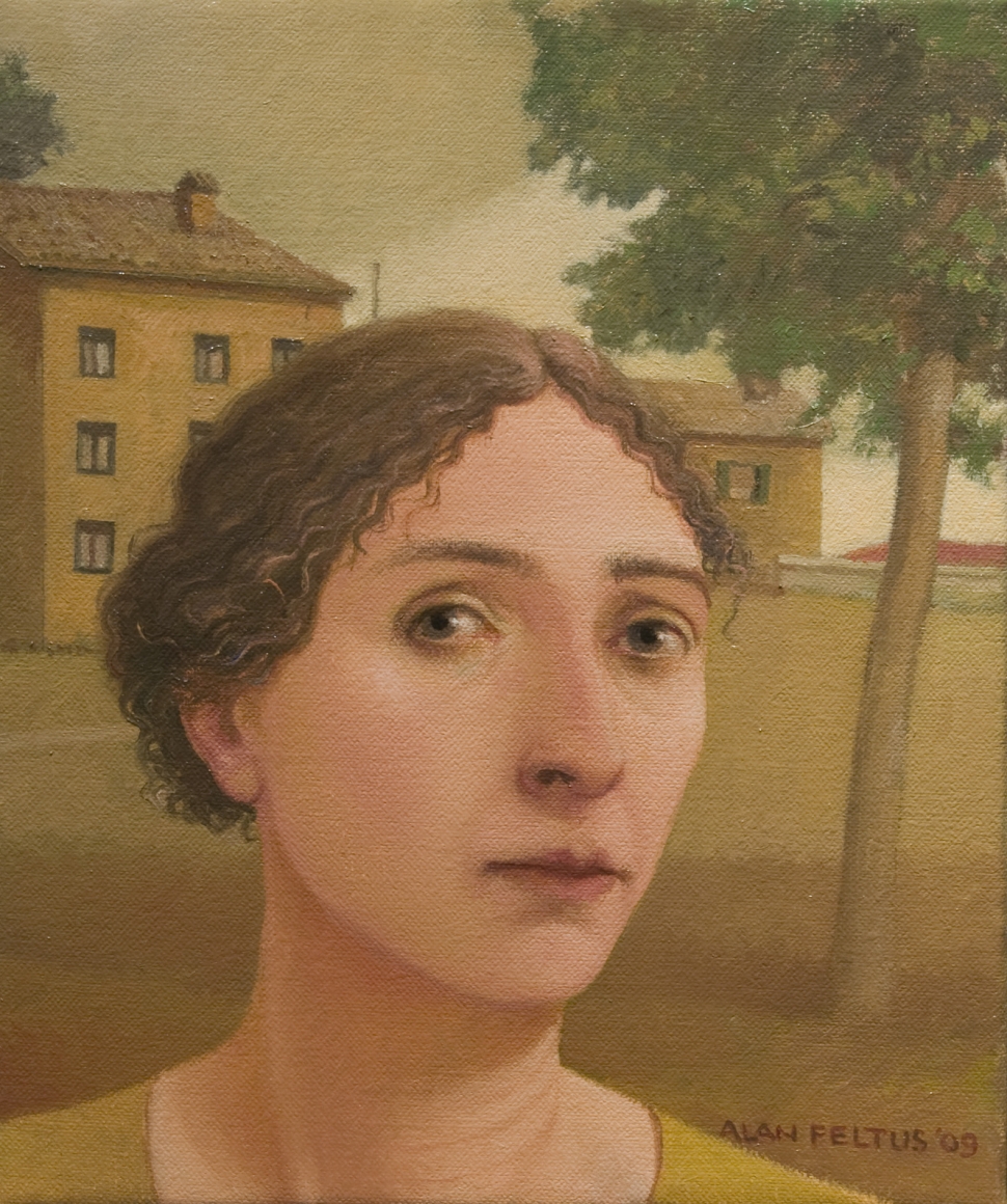 alan feltus, Teresa, 2009, oil on canvas, 12 x 10 inches