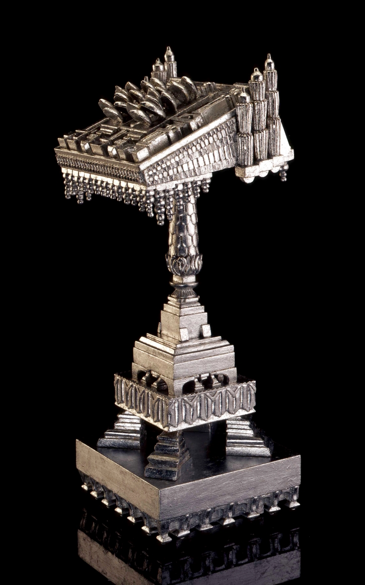 Holly Lane, The Poet's Lectern, 2009, gilded basswood, 22 3/4 x 9 x 9 inches