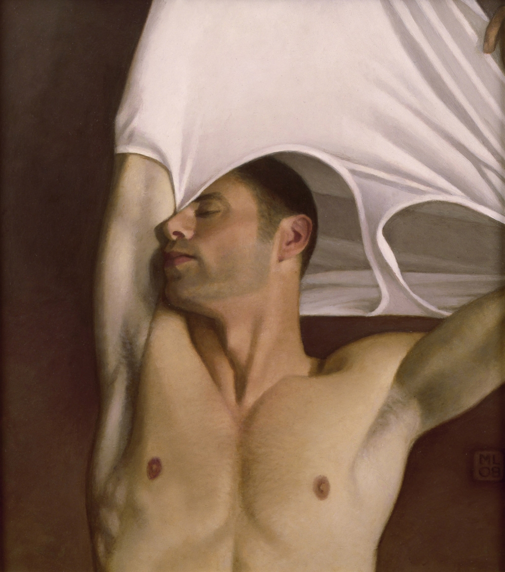 Michael Leonard, Taking Off II (SOLD), 2008, alkyd-oil on masonite, 19 x 17 inches