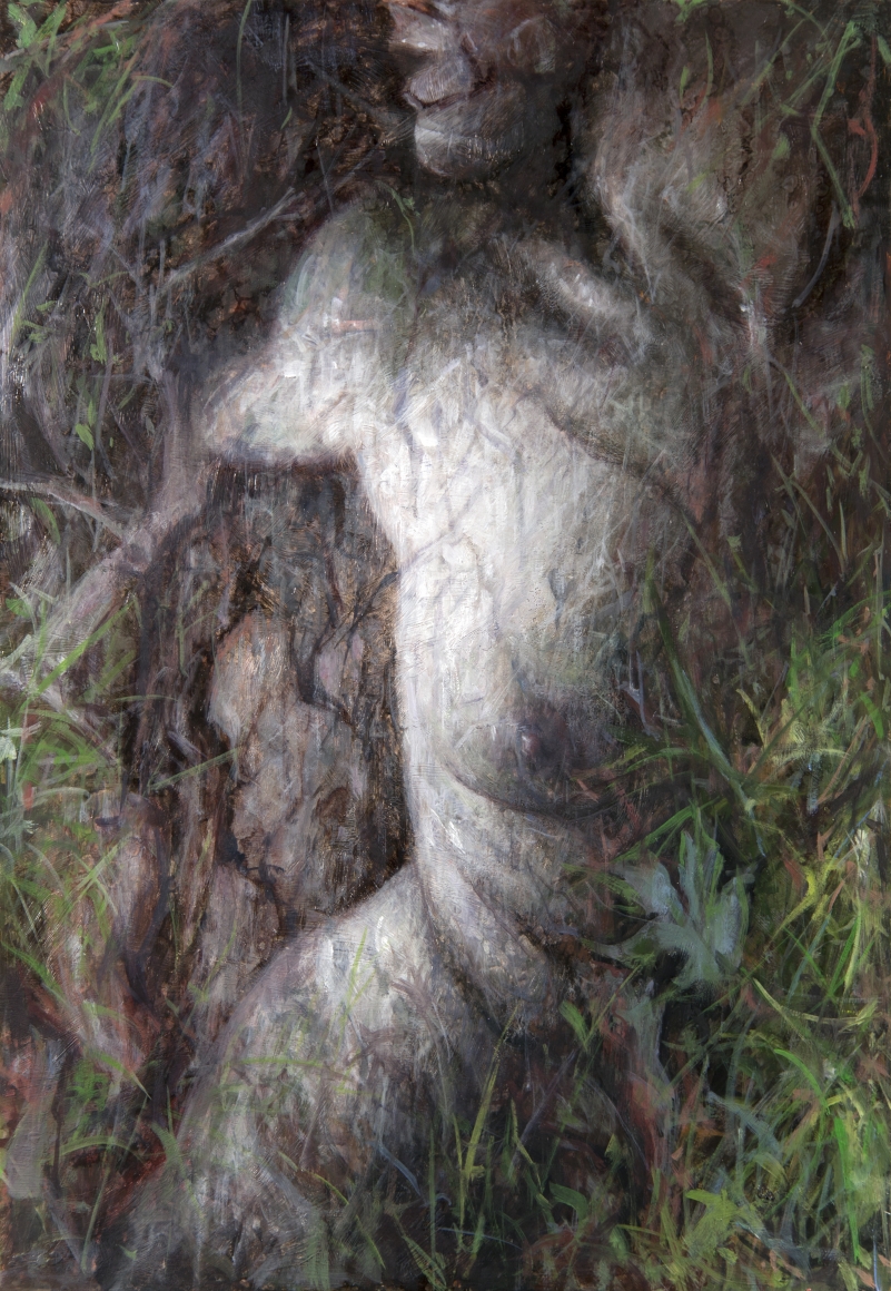 alyssa monks, Earth, 2016, oil on panel, 16 x 11 inches