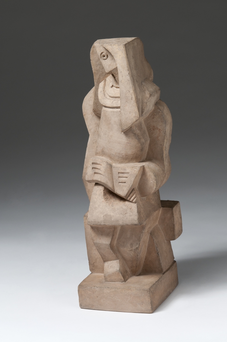 Jacques Lipchitz, Liseuse (Woman Reading), 1919, cast terracotta, 15 3/8 h x 5 7/8 w x 4 5/8 d inches, Edition 6/7