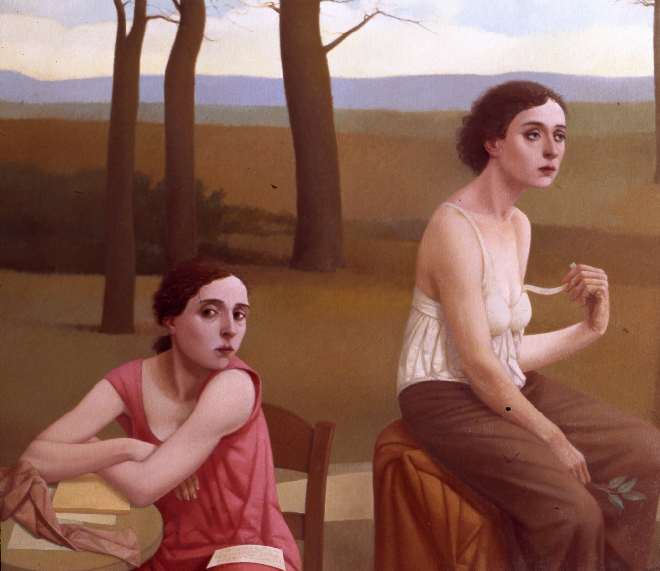 Alan Feltus, What Thoughts Do They Hide (SOLD), 2010-11, oil on linen, 39 3/8 x 47 1/4 inches