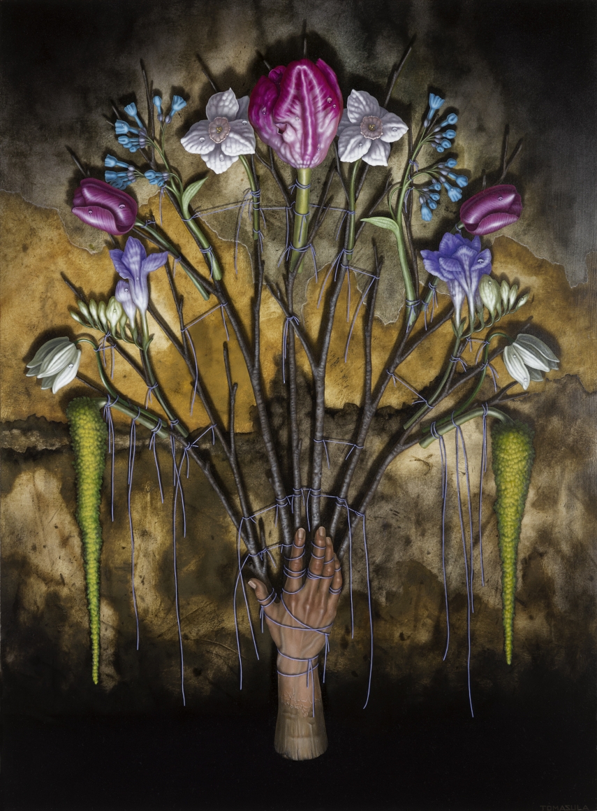 maria tomasula, Refrain, 2017, oil on panel, 24 x 18 inches, Private Collection of Ms. Katie Norton, Portland, OR