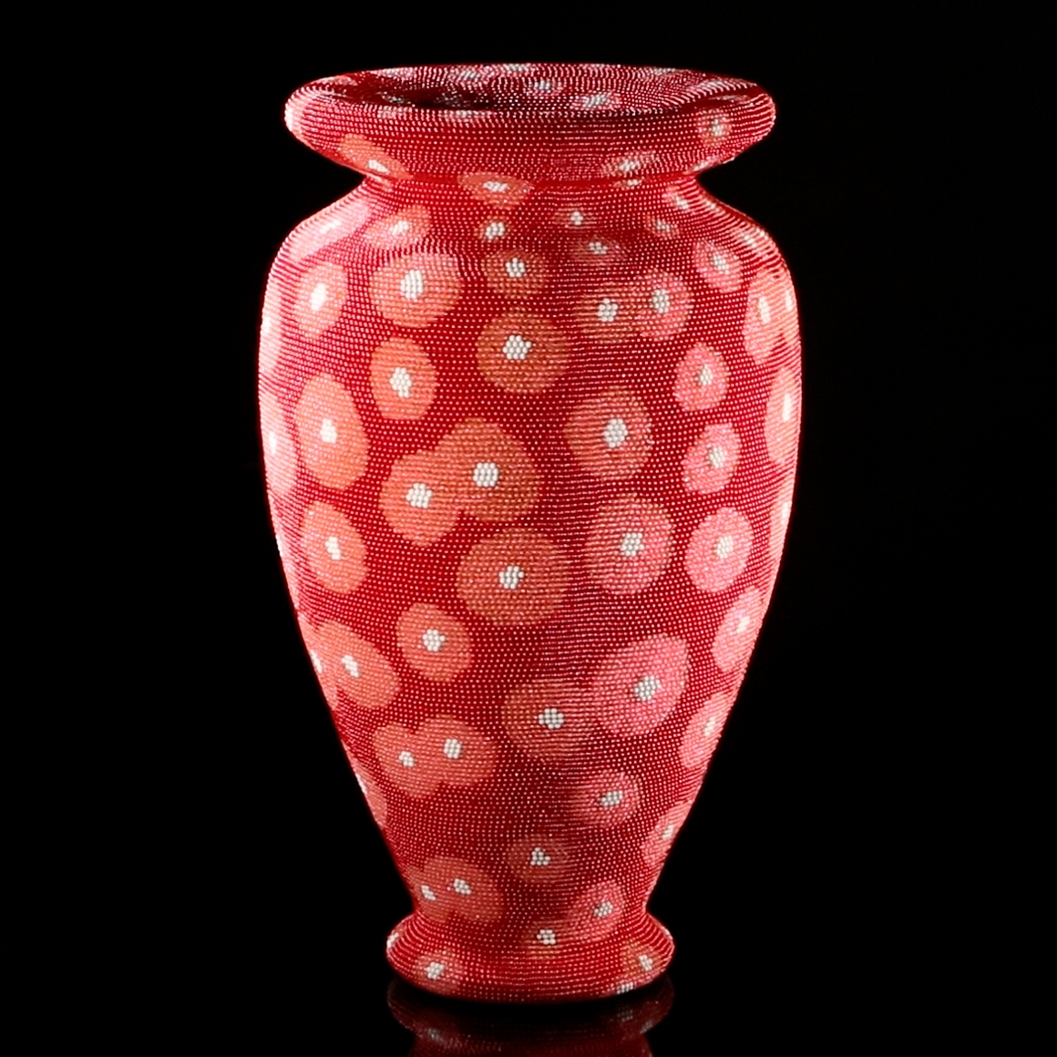 david mach, Pink Sucker, 2012, plastic ball pins on foam, 23 1/4 x 13 1/2 x 13 1/2 inches