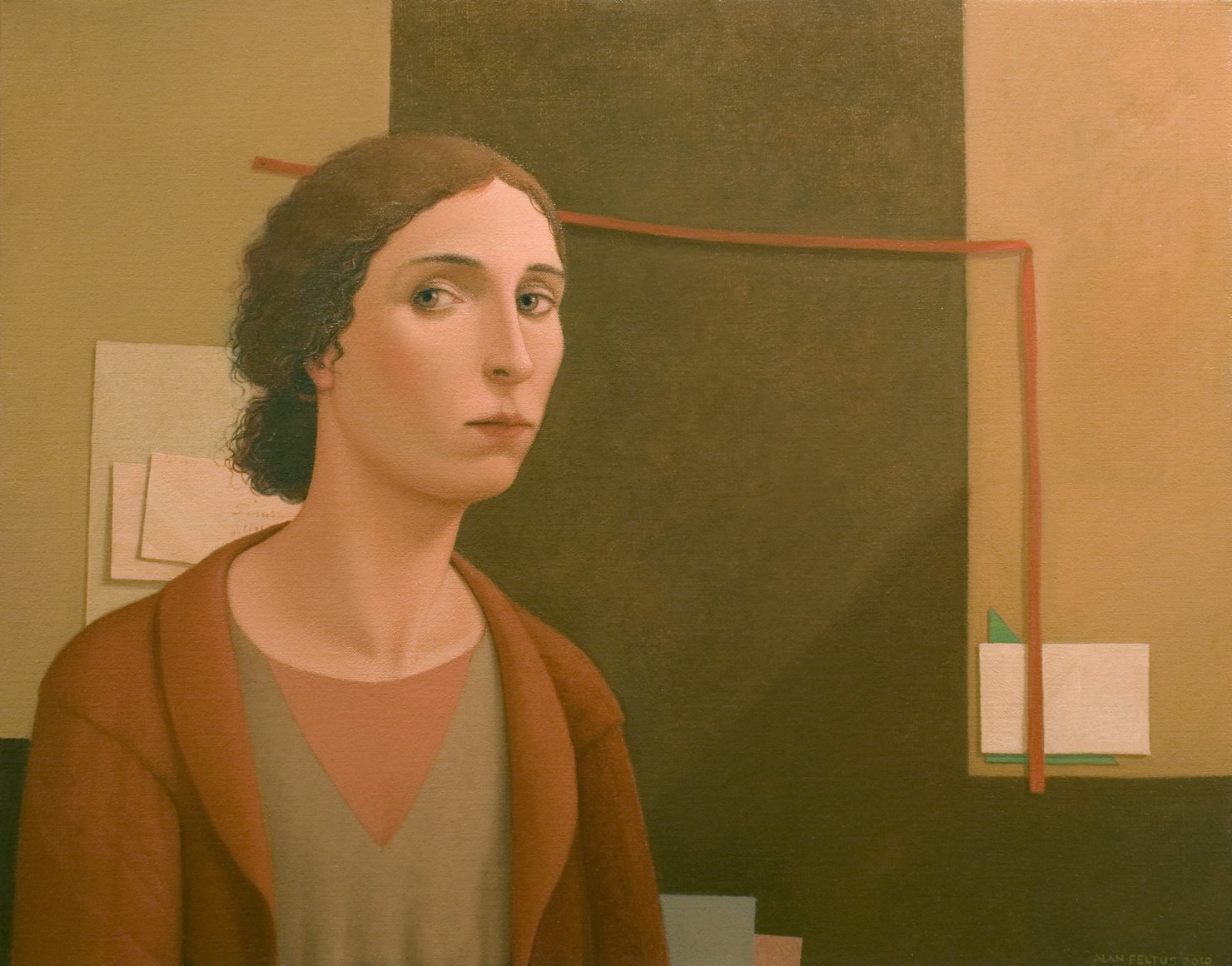 Alan Feltus, Minku's Inescapable Space, 2010, oil on linen, 22 7/8 x 28 7/8 inches