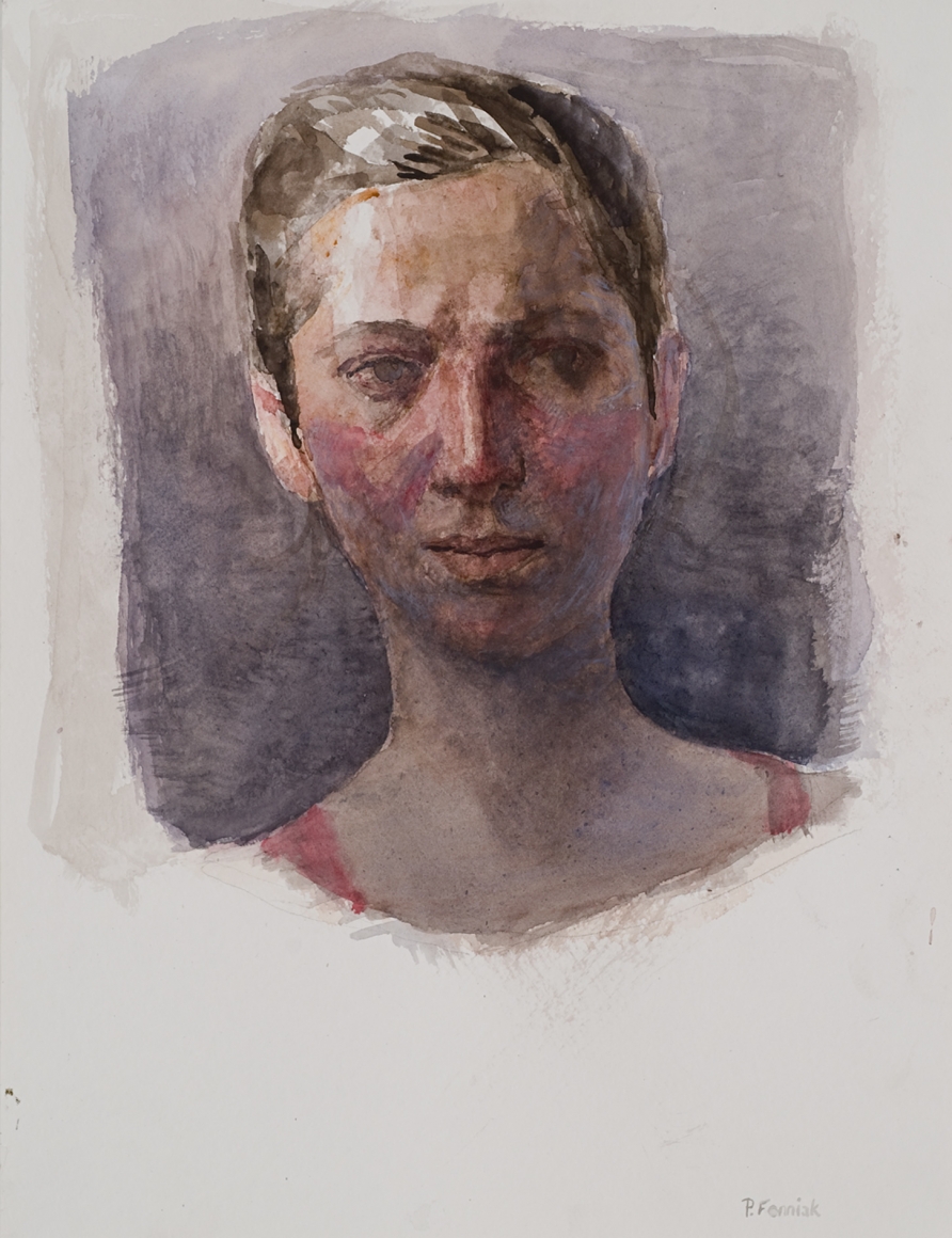 Paul Fenniak, The Journalist, 2009, watercolor and gouache on paper, 17 x 13 inches