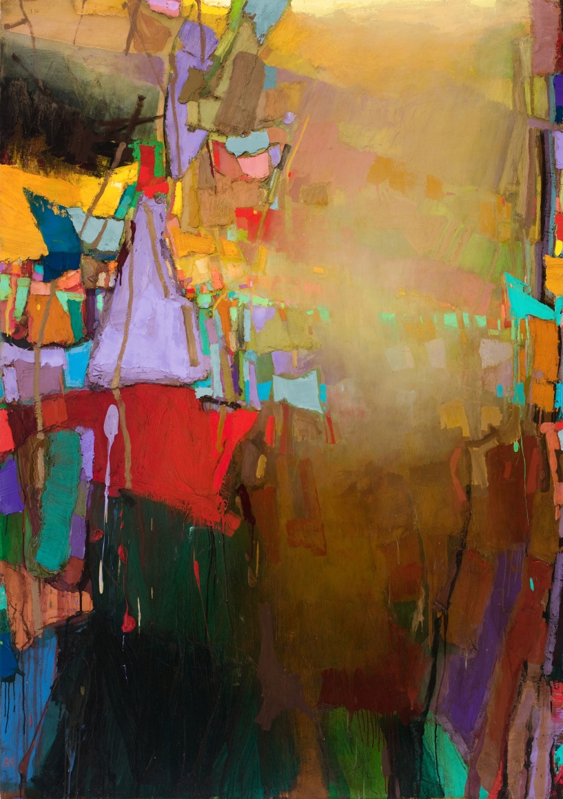 Brian Rutenberg The Fading 9 (SOLD), 2010 oil on linen 79 x 56 inches