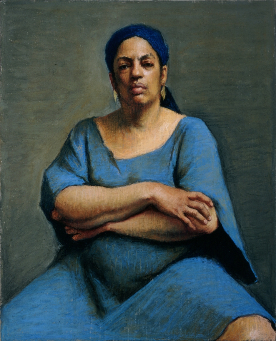 Ellen Eagle, Mercedes, 1998, pastel on paper, 11 x 8 3/4 inches