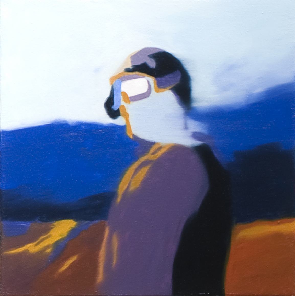 megan rye. Alien, Study III, 2008, oil on canvas, 12 x 12 inches