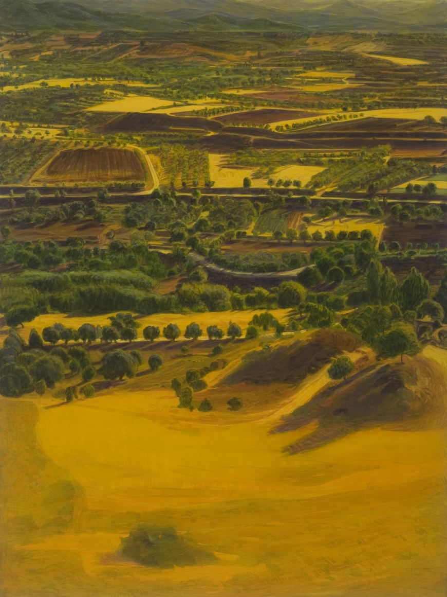 Peter Krausz, (No) Man's Land No. 8, 2008, secco on panel, 40 x 30 inches