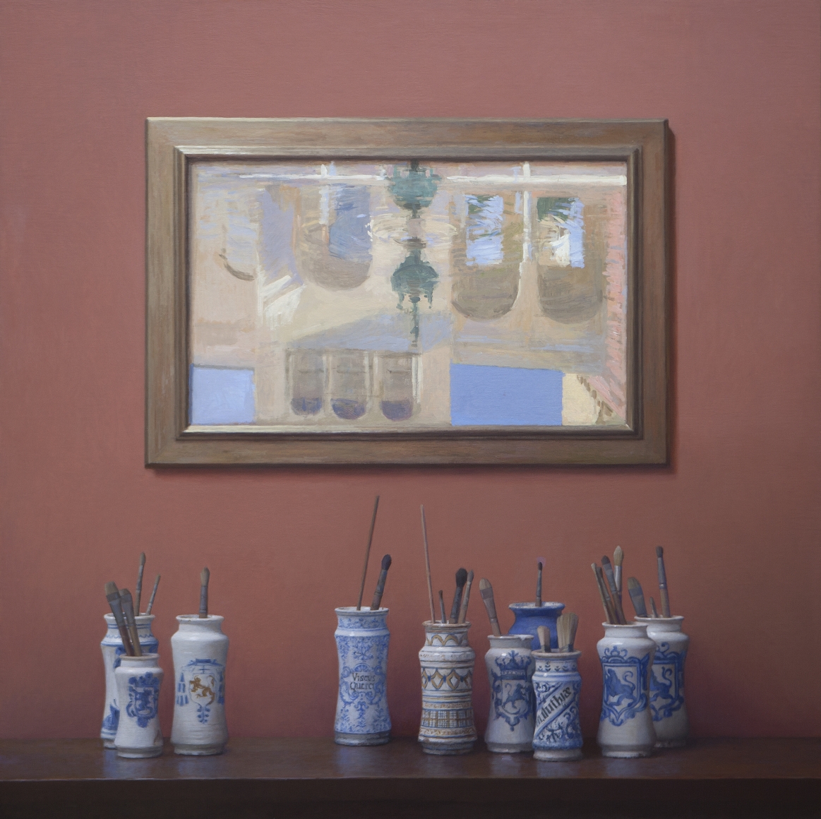 Guillermo Muñoz Vera, Sorolla's Workshop, 2013, oil on canvas mounted on panel, 59 x 59 inches