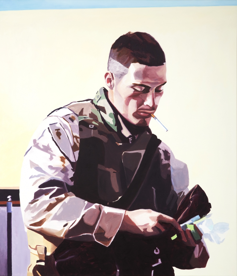 megan rye, Smoke, 2010, oil on canvas, 35 x 40 inches