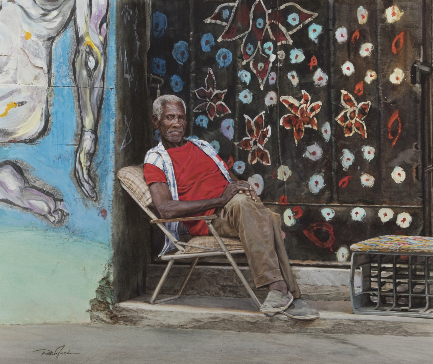 Rance Jones, Havana Colors, 2018, watercolor on paper, 21 x 25 inches