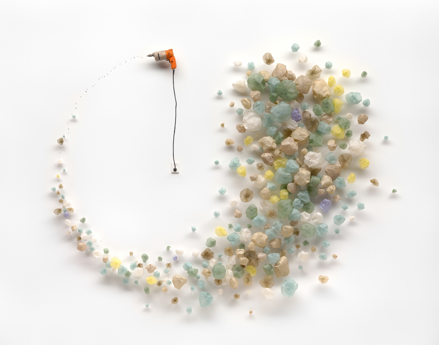 cybele young,Within Reach, 2015, Japanese paper construction, 32 x 28 x 2 inches