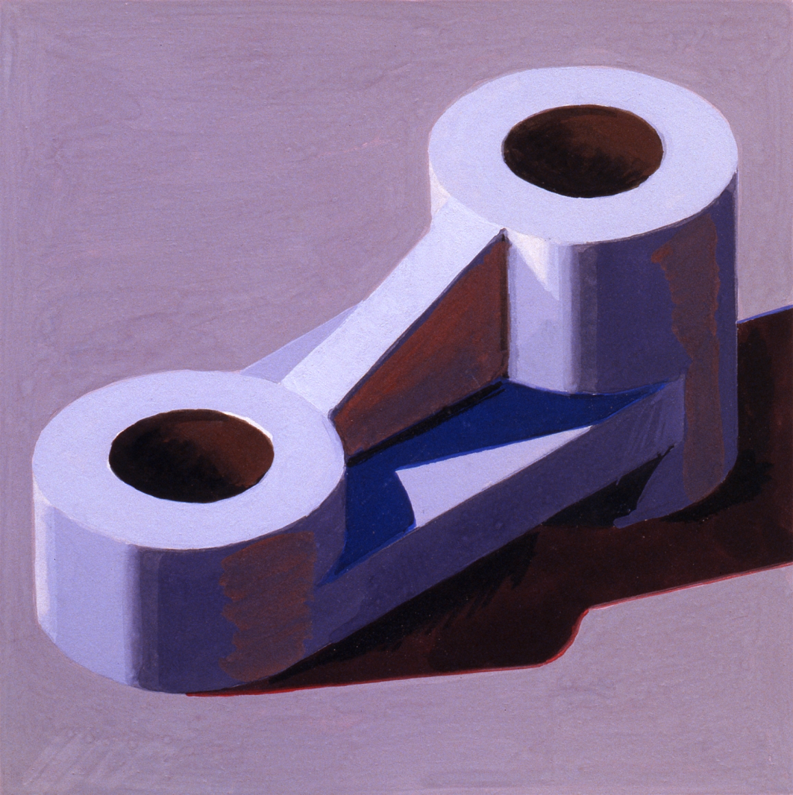 Robert Cottingham, Component XXXIV, 2005, gouache on paper, 5 1/2 x 5 1/2 inches