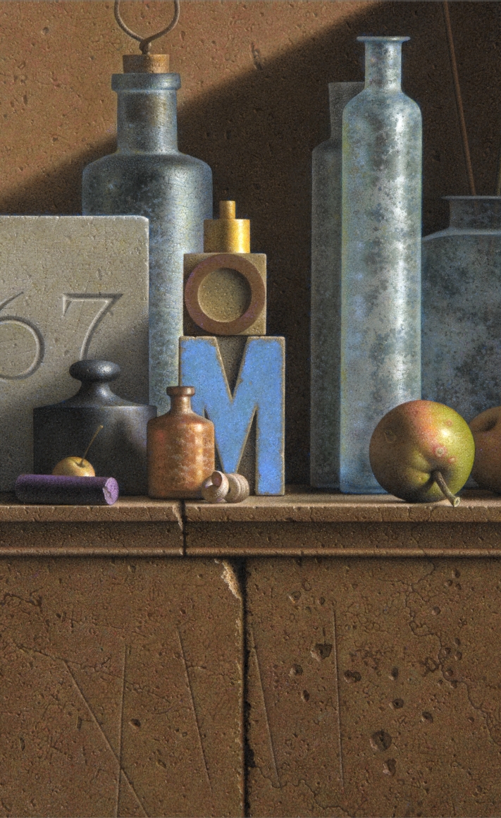 G. Daniel Massad, Theatre Intime, 2013, pastel on paper, 9 ¾ X 6 inches