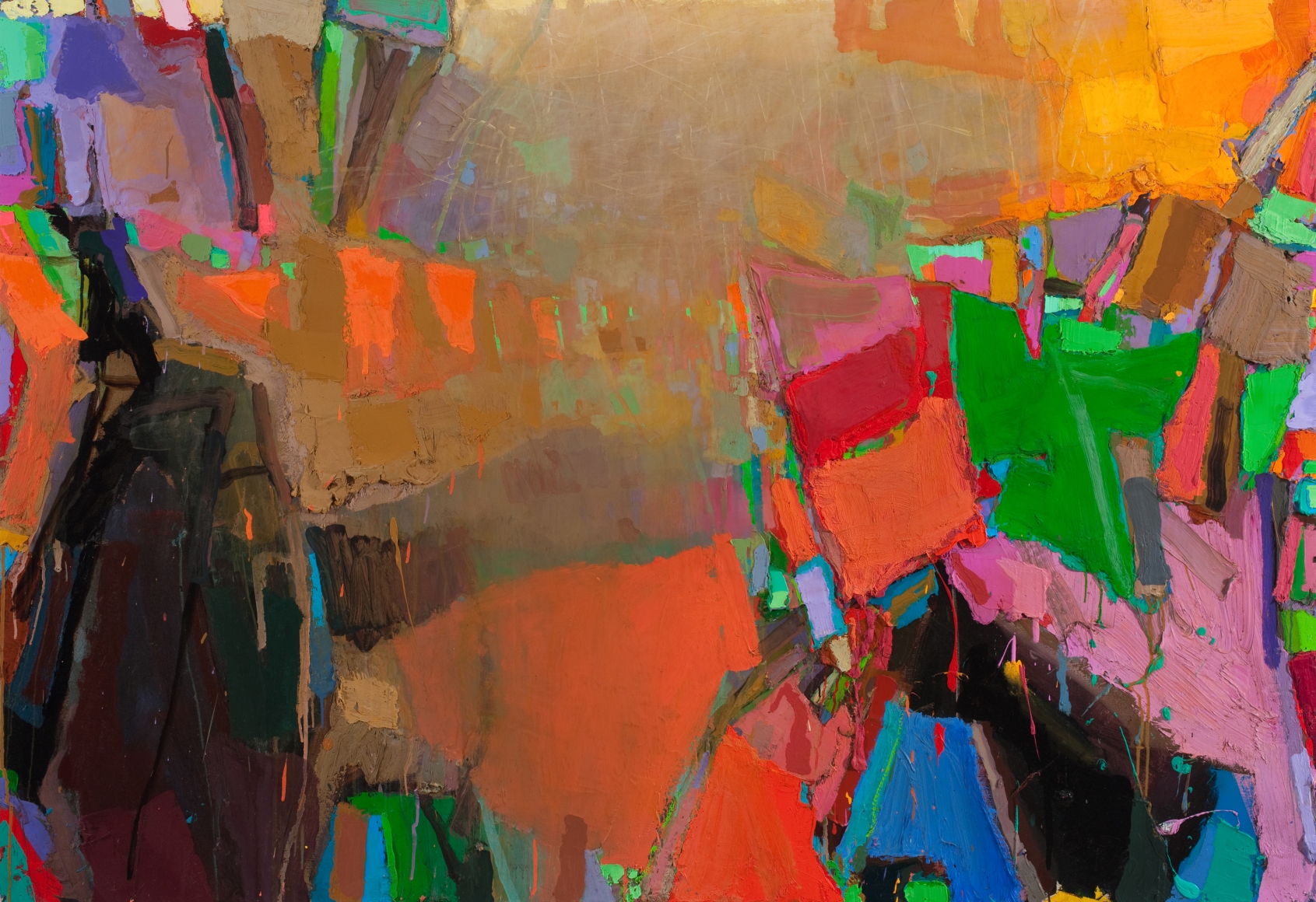 brian rutenberg, Low Light 2, 2010, oil on linen, 50 x 72 inches