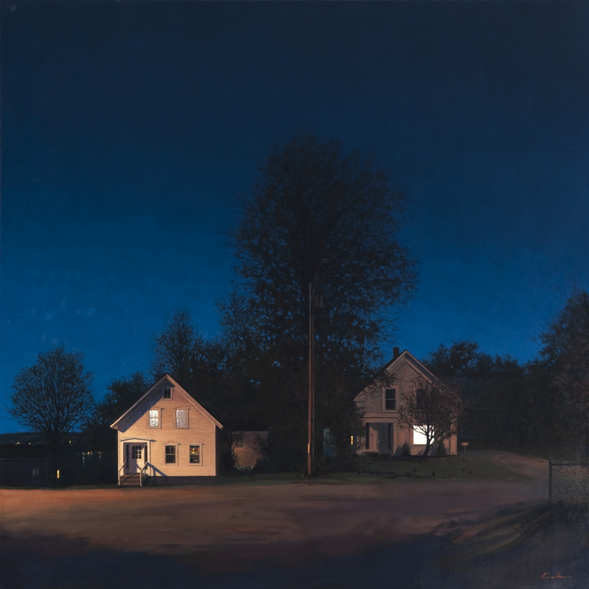 Linden Frederick Next Door (SOLD), 2009, oil on linen, 40 x 40 inches