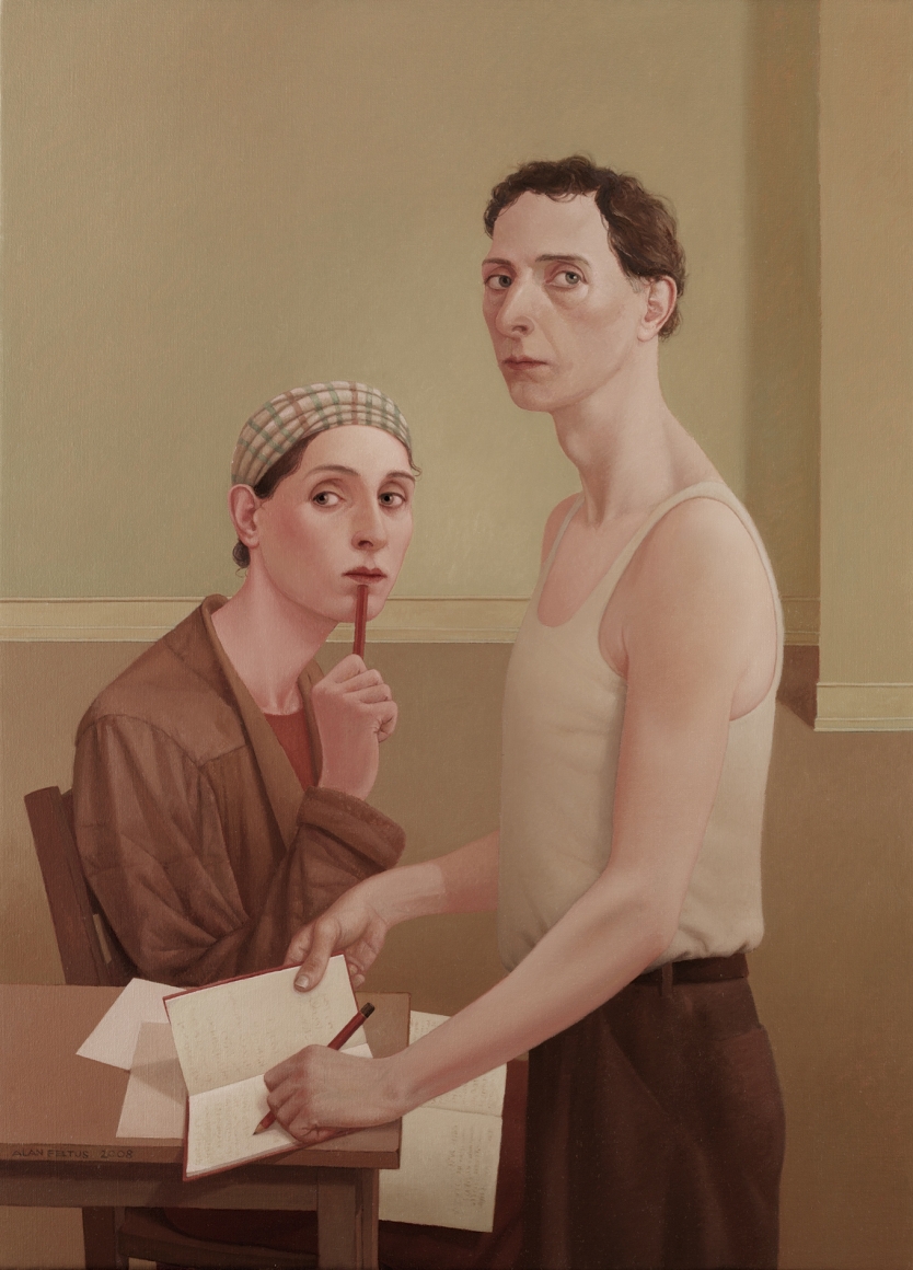 alan feltus, Journals, 2008, oil on canvas, 43 1/3 x 31 1/2 inches