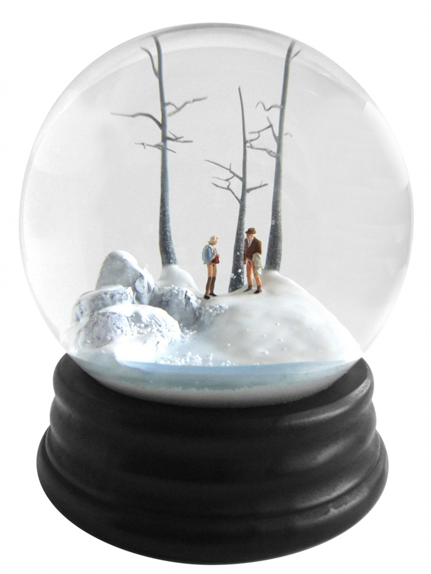 Walter Martin & Paloma Munoz, Traveler CCLVIII (258), 2012, glass, wood, water and plastic, 9 x 6 x 6 inches