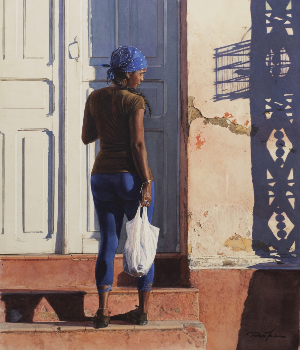 Rance Jones, Hola Pequeno, 2019, watercolor on paper, 21 x 18 inches