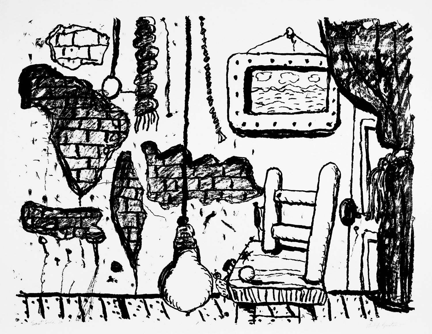 East Side,1980 lithograph