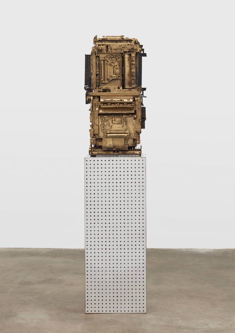 Phil Wagner, Untitled, 2019 mixed media sculpture 34 x 16 x 16 inches 86.36 x 40.64 x 40.64 cm #PW003