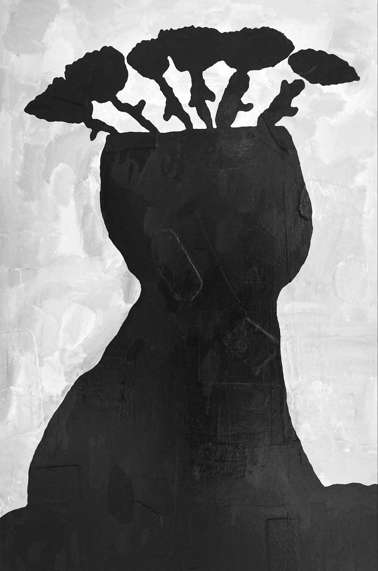 BRINTZ GALLERY_DONALD BAECHLER_Black Flowers_2012-15_72x48 inches_Unique Art