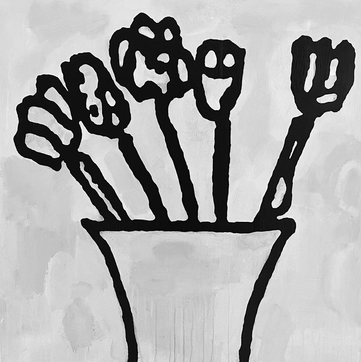BRINTZ GALLERY_DONALD BAECHLER_Arrangement_2020_40x40 inches_Unique Art