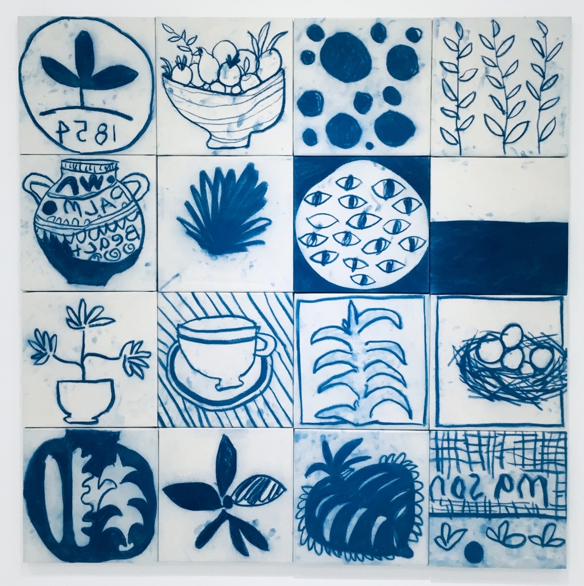 BRINTZ GALLERY_COREY MASON_Delf Grid II, 2018_48.5x48.5_Unique Art