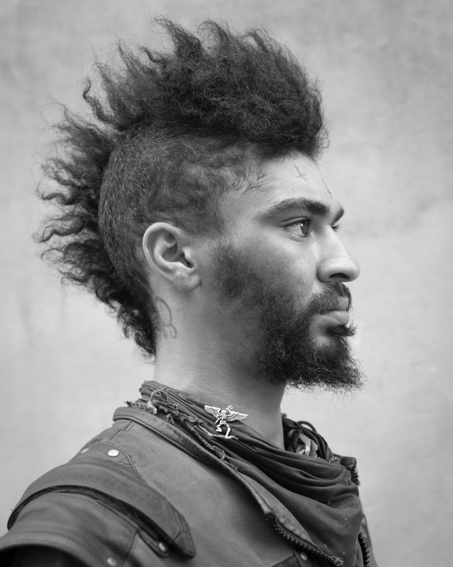 Man with mohawk by Michael Joseph