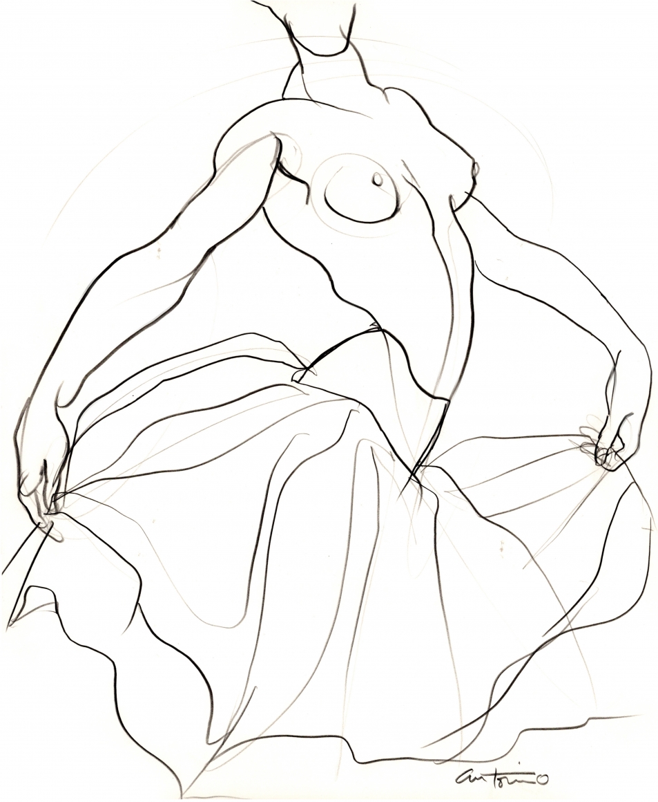 Female Dancer by Antonio Lopez