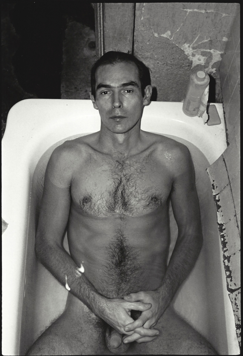 Peter Hujar in bathtub by Don Herron