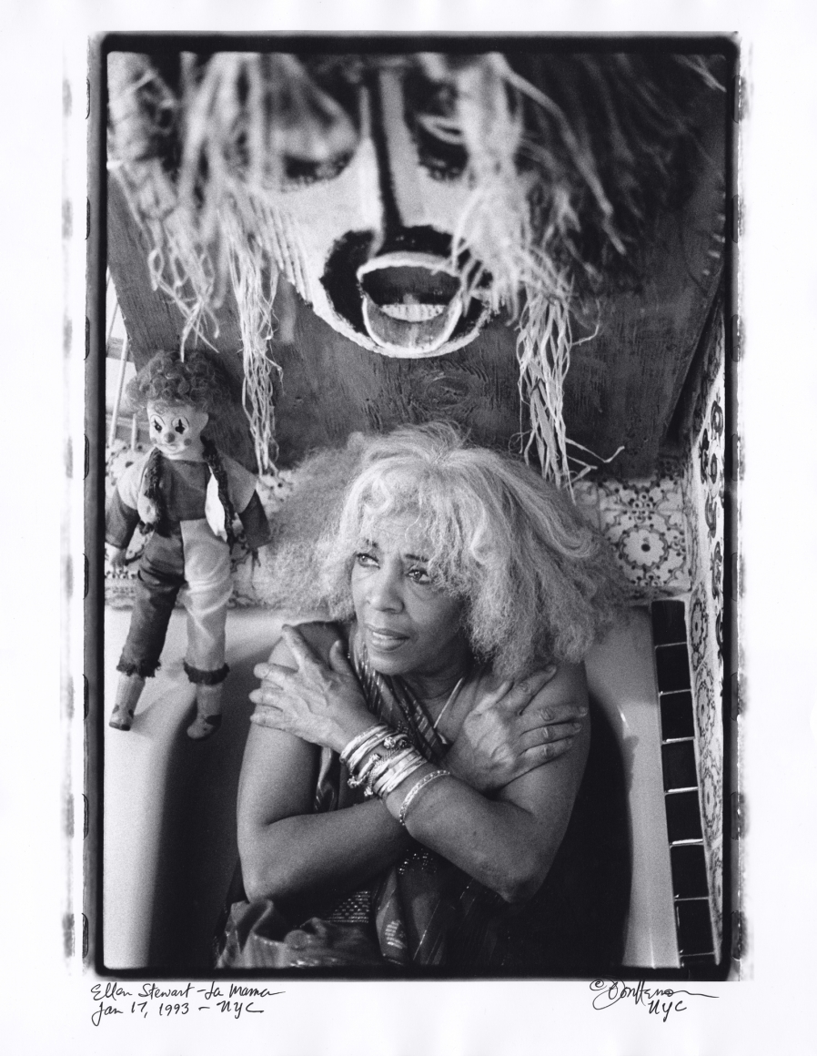 Ellen Stewart in bathtub by Don Herron