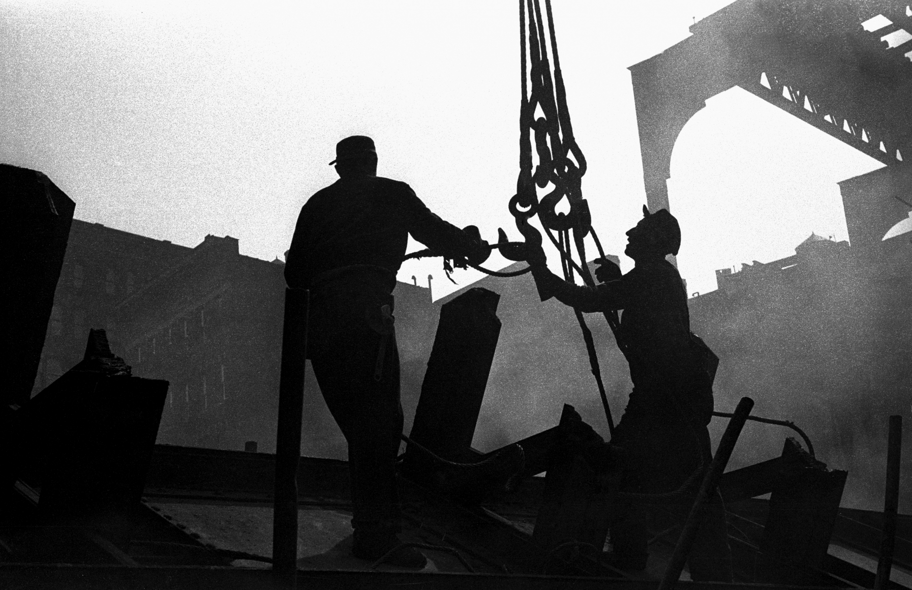 Two construction workers by Vivian Cherry