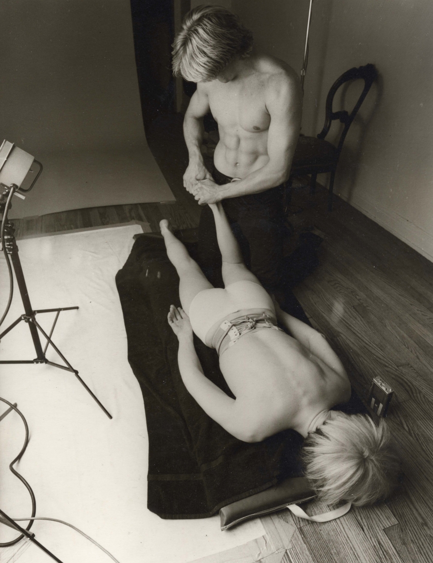 Andy Massage, 200 West 15th Street, 1983 by Christopher Makos