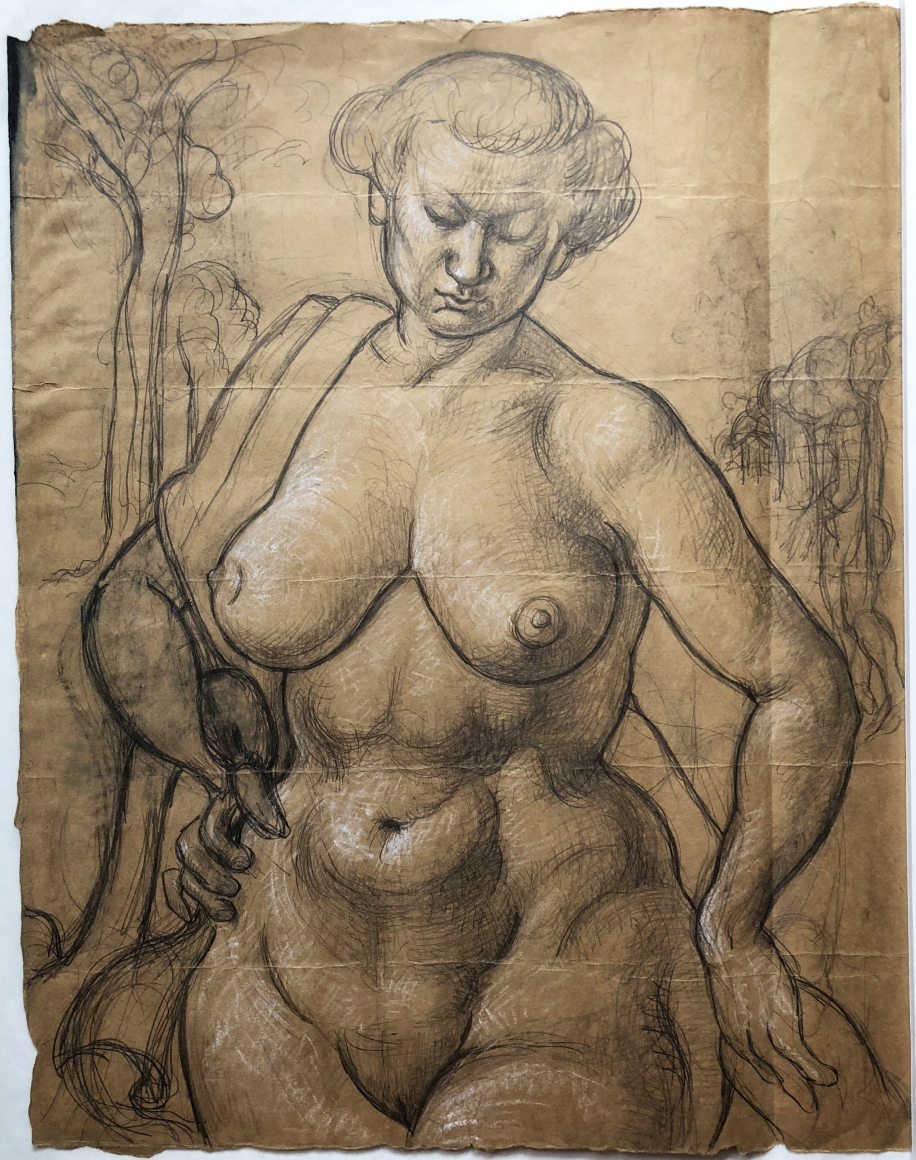Bernard Perlin, Study For Female Nude