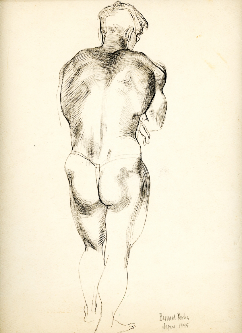 Bernard Perlin, Japanese Make Nude (Rear)