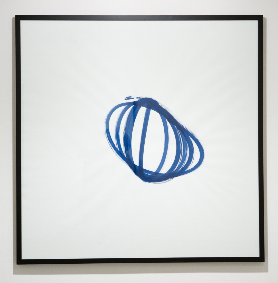 Olafur Eliasson. Monoaxial Berlin Pendulum Drawings - extra long, 2007, Ink on paper, 120 x 120 cm. 