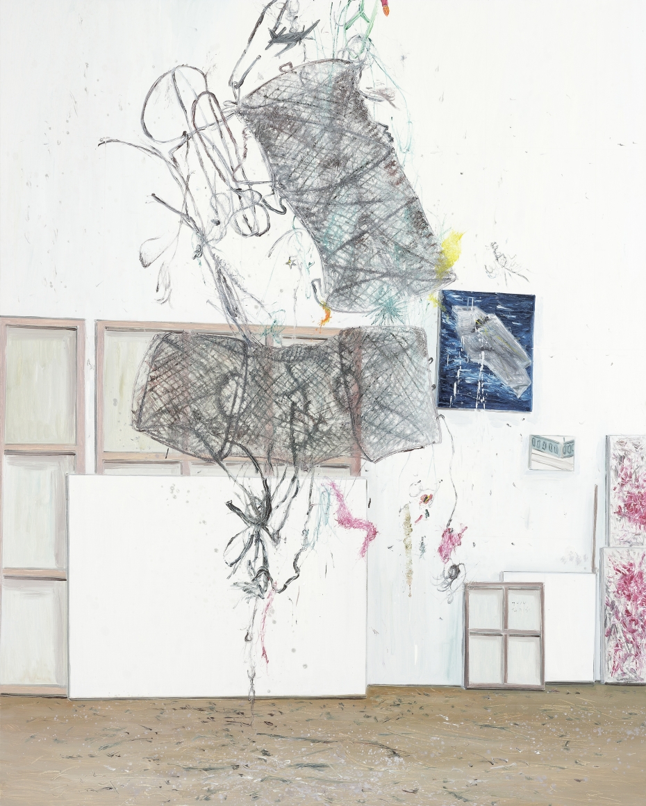 Kim Jiwon. 비행 fly, 2014. Oil on linen, 228 x 182 cm. Courtesy of the artist & PKM Gallery.