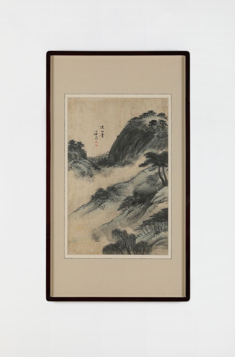 Gyeomjae Jeongseon 겸재 정선. Album of Paintings of the Eight Views in Jangdong Sesimdae 장동팔경 세심대, 17 – 18th century, Ink and water colour on paper, 93 x 53.5 cm (Framed) 58 x 37 cm (work size).
