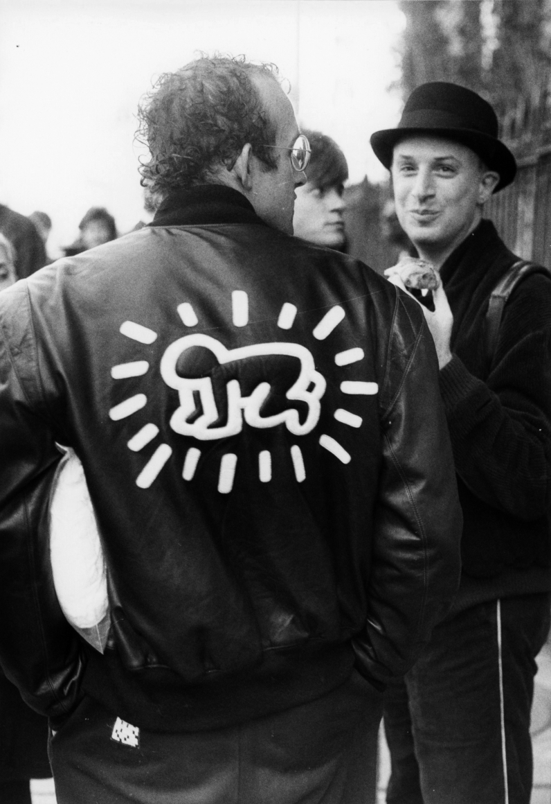 Bill Cunningham - Keith Haring, c. 1980s Gelatin silver print, printed c. 1980s ; Bruce Silverstein Gallery