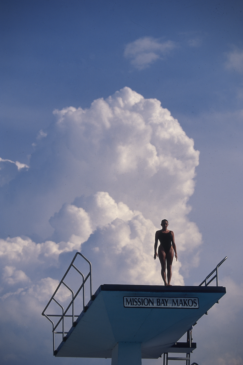 Walter Iooss, Jr. -
Cloud Diver, Boca Raton, FL, 1990 | Bruce Silverstein Gallery