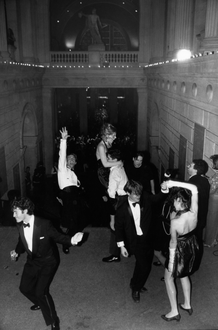 Bill Cunningham - Met Gala, 1993 Gelatin silver print, printed c. 1993 ; Bruce Silverstein Gallery