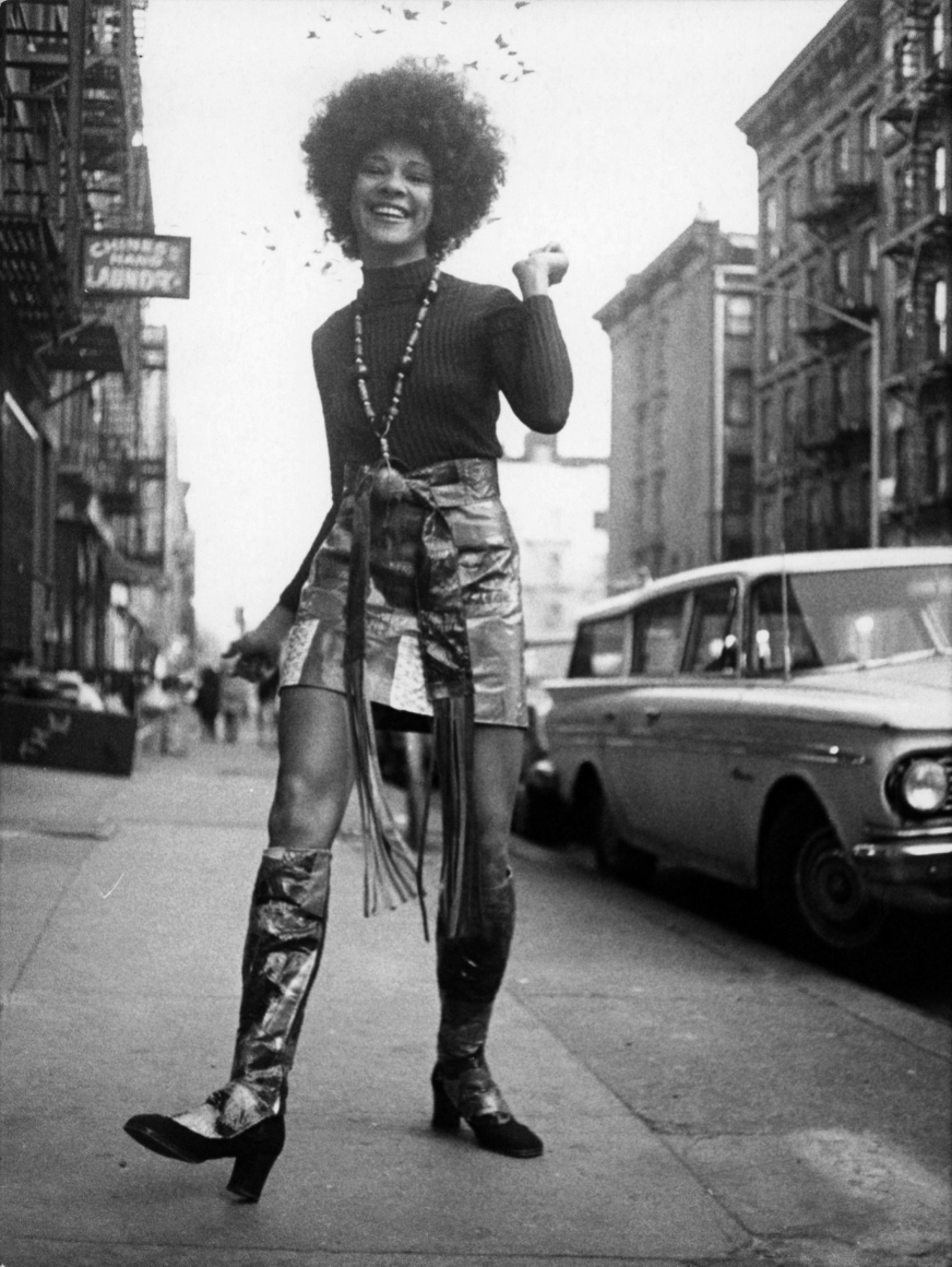 Bill Cunningham - Miss Betty Davis, 1969 Gelatin silver print, printed c. 1969 ; Bruce Silverstein Gallery