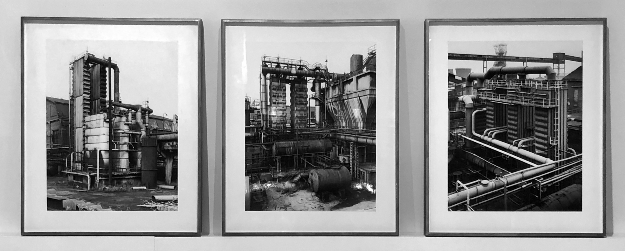 Bernd & Hilla Becher, Coke Plant Flemalle, Liege; Coke Plant, Emscher-Lippe, Dorsten, Ruhr; Coke Plant, Zeche Ewald Fortsetzung Recklinghausen, Ruhr, c. 1980