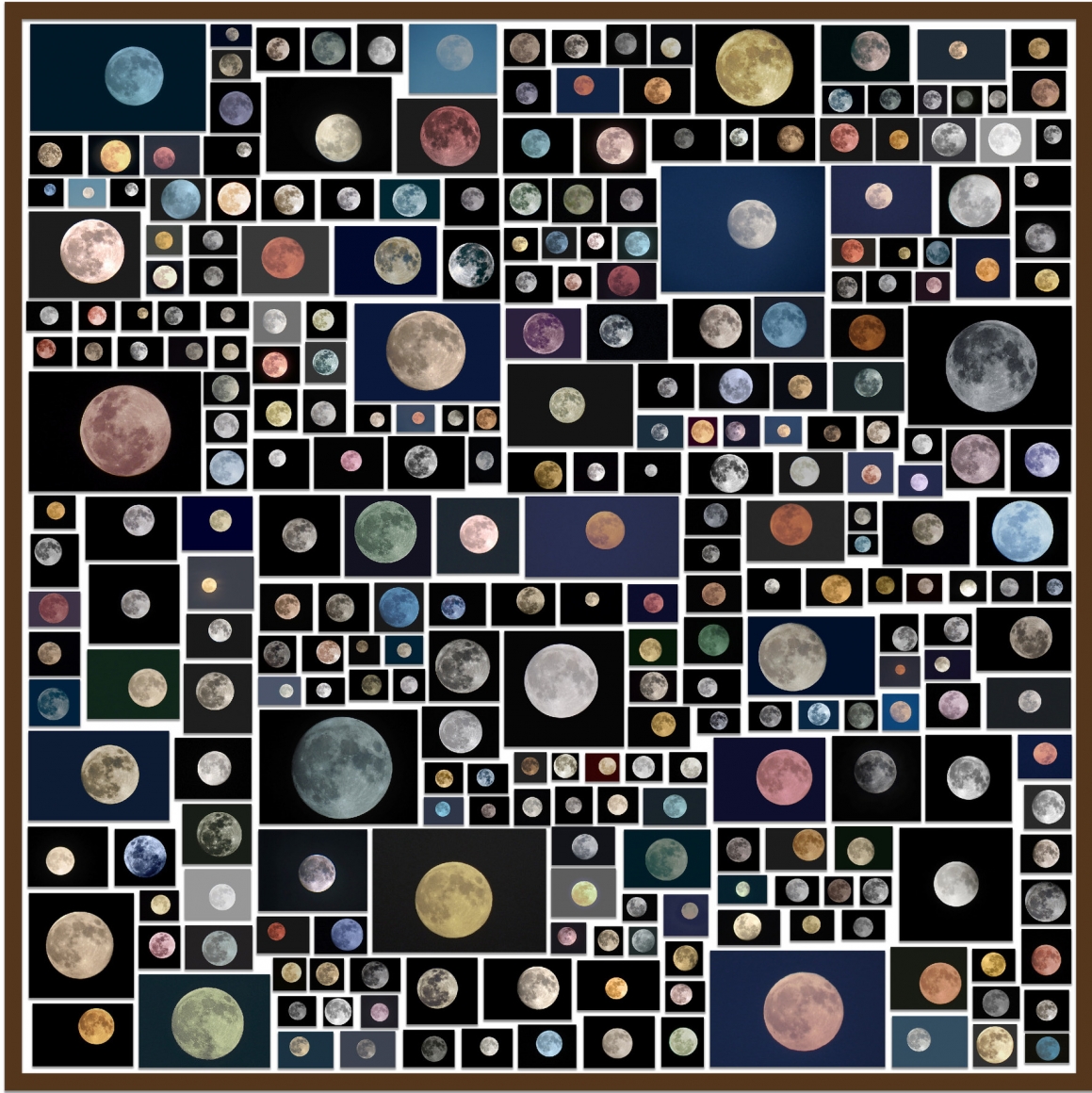 Penelope Umbrico - Everyone's Moons Any License, 2019 Archival pigment print | Bruce Silverstein Gallery