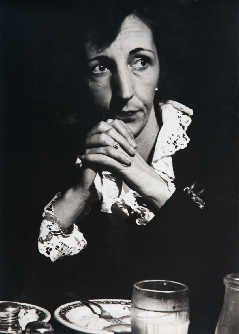Lisette Model - Restaurant, 1944 Gelatin silver print, printed c. 1950 ; Bruce Silverstein Gallery